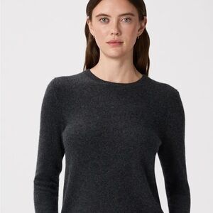 NEW Quince Women's Mongolian Cashmere Charcoal Crewneck Sweater XS